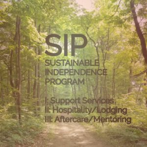 SIP phases: Support services, hospitality/lodging, aftercare/mentoring